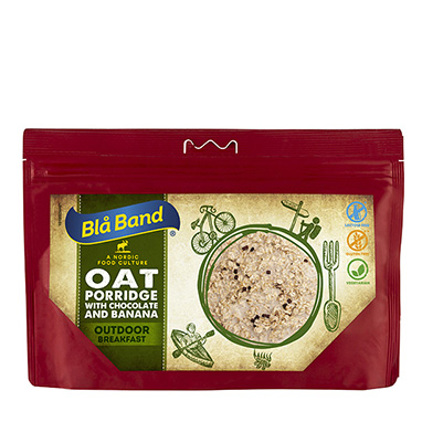 Havregröt med choklad och banan