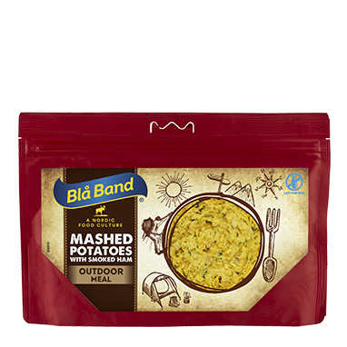 Potatismos med rökt skinka